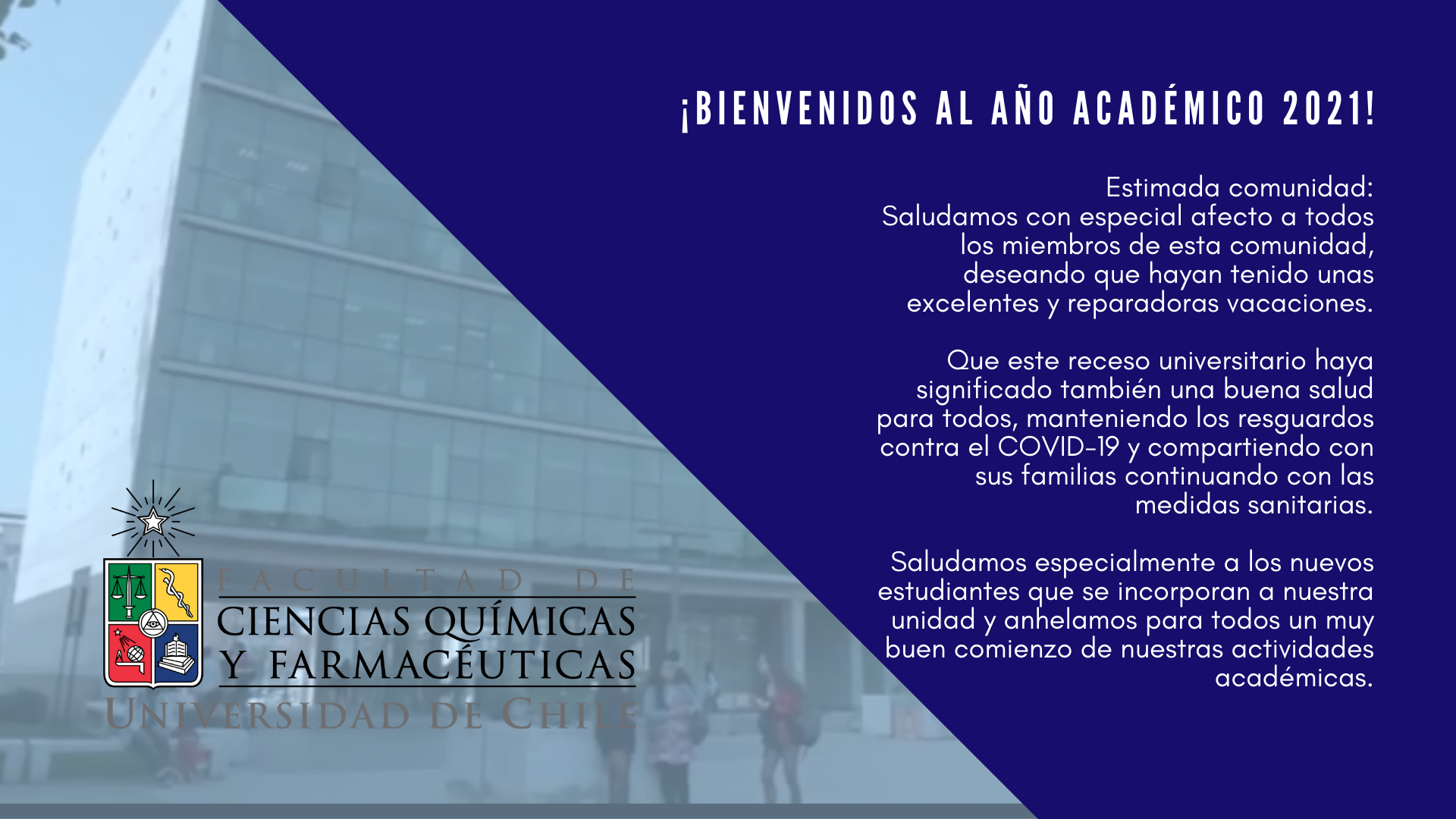 ¡Bienvenidos! - Facultad de Ciencias Químicas y Farmacéuticas ...